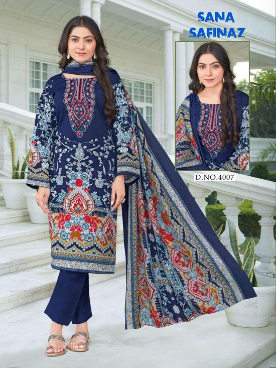 GANESHA SANA SAFINAZ VOL-4 Pure Cotton Printed Pakistani Suit - Amrah Wholesale