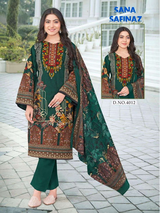 GANESHA SANA SAFINAZ VOL-4 Pure Cotton Printed Pakistani Suit - Amrah Wholesale