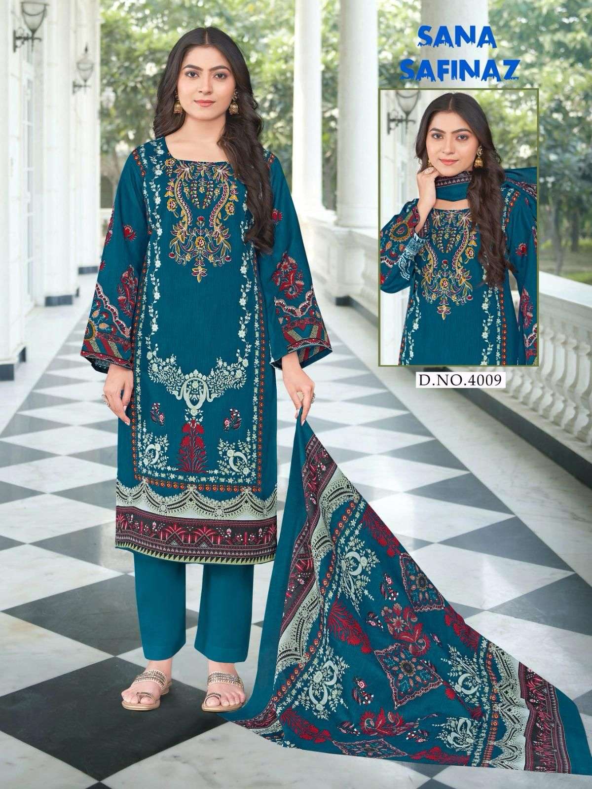 GANESHA SANA SAFINAZ VOL-4 Pure Cotton Printed Pakistani Suit - Amrah Wholesale