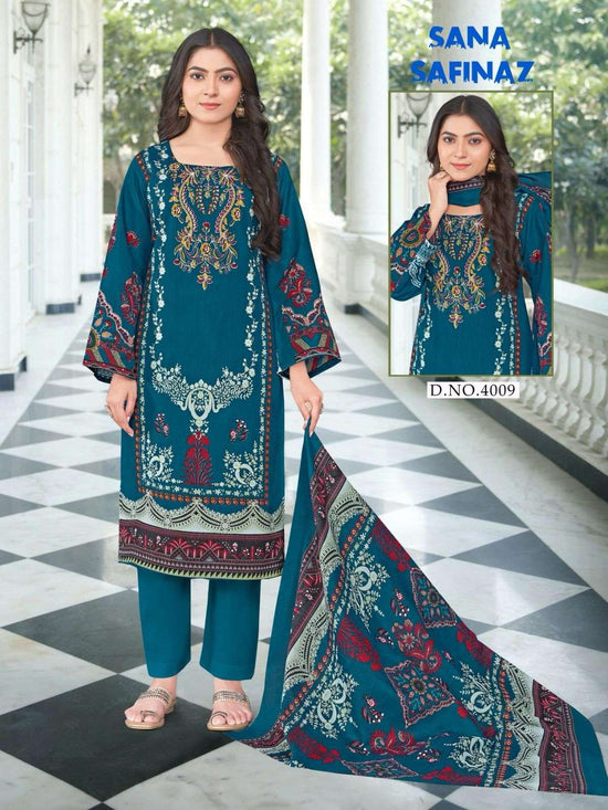 GANESHA SANA SAFINAZ VOL-4 Pure Cotton Printed Pakistani Suit - Amrah Wholesale