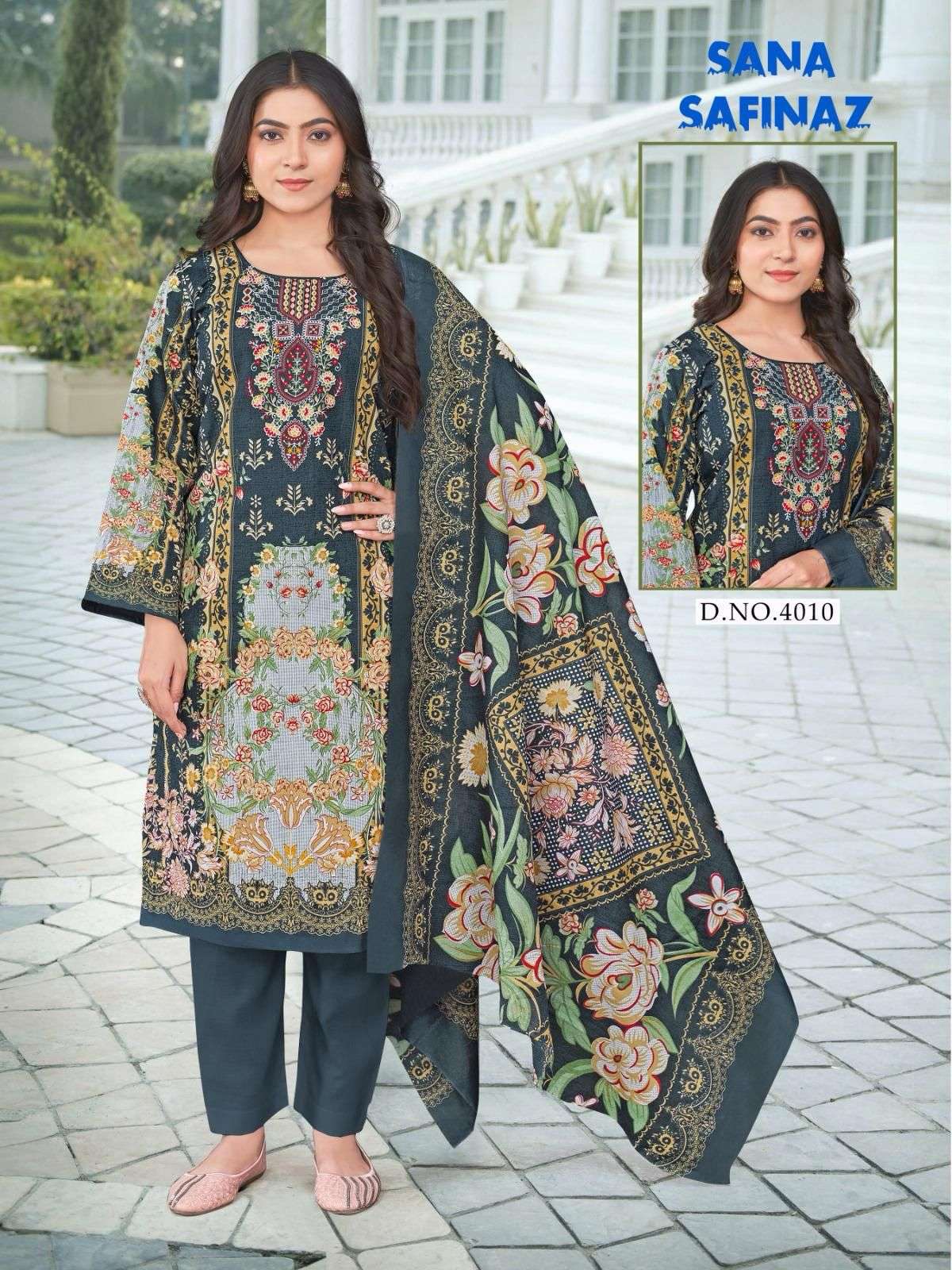 GANESHA SANA SAFINAZ VOL-4 Pure Cotton Printed Pakistani Suit - Amrah Wholesale
