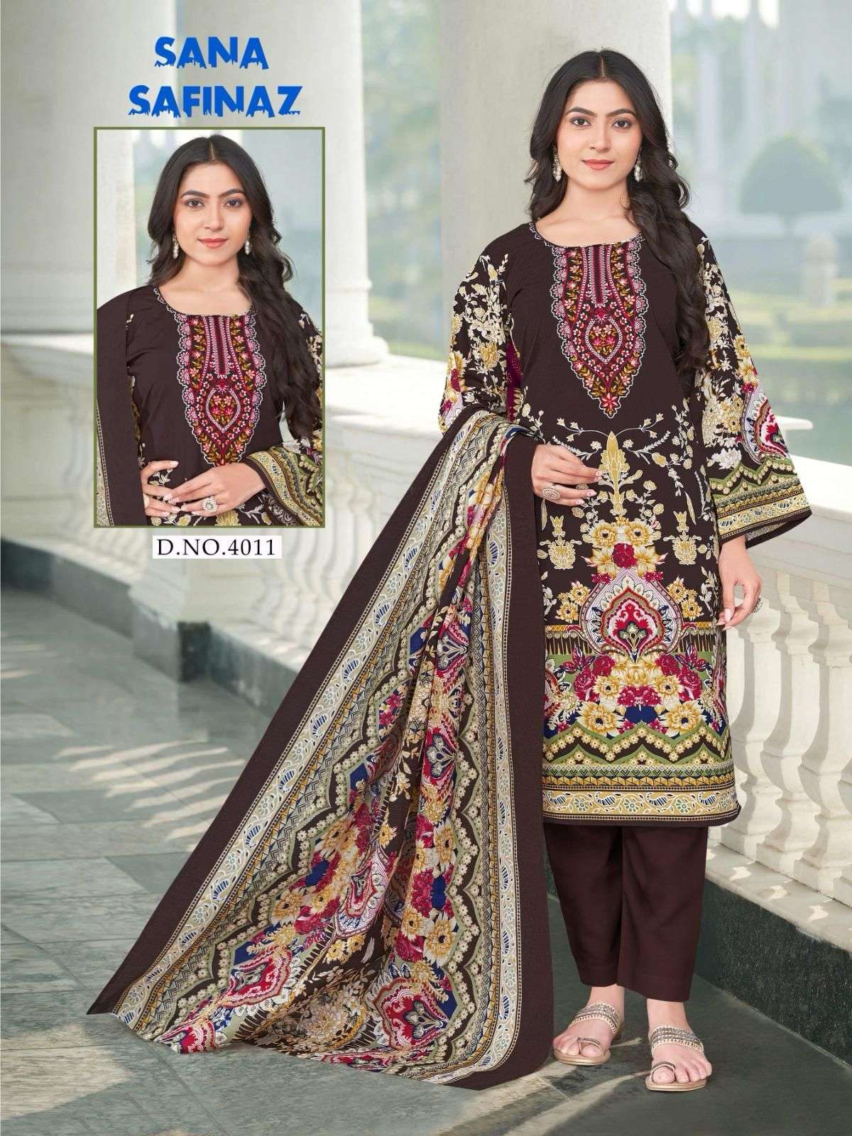GANESHA SANA SAFINAZ VOL-4 Pure Cotton Printed Pakistani Suit - Amrah Wholesale