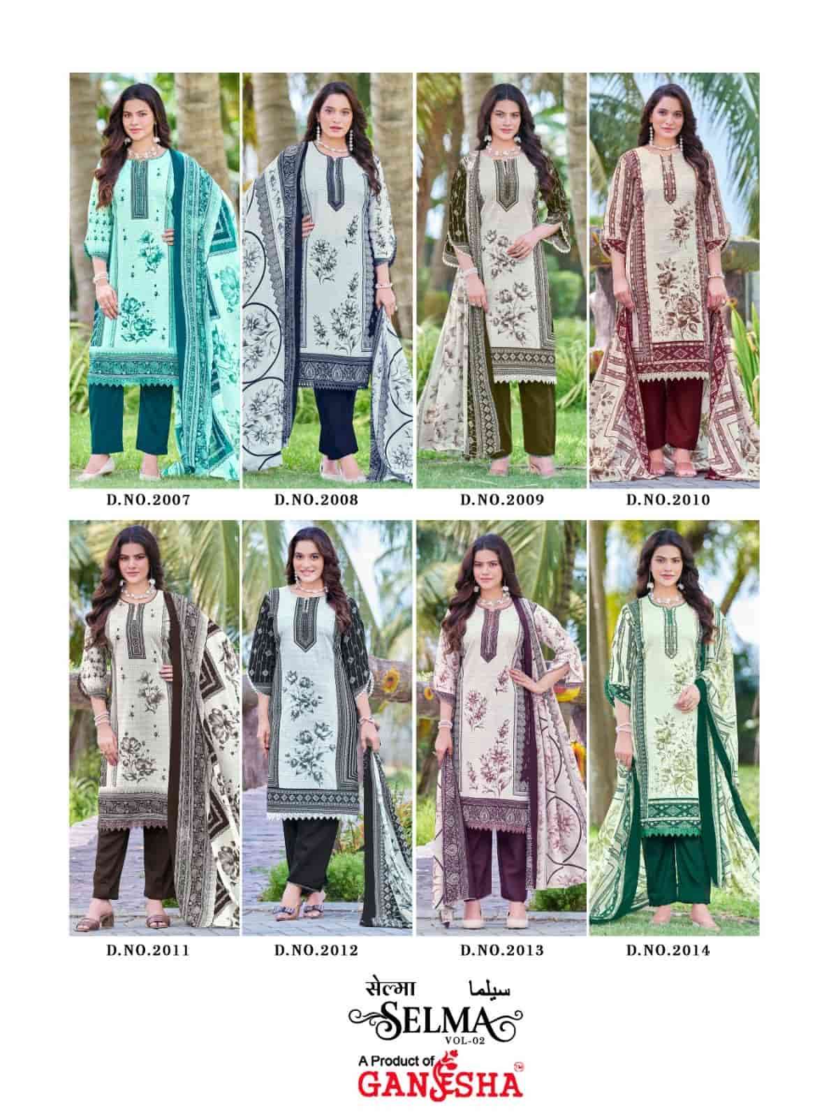Ganesha Selma Pure Cotton Digital Print Dress Material
