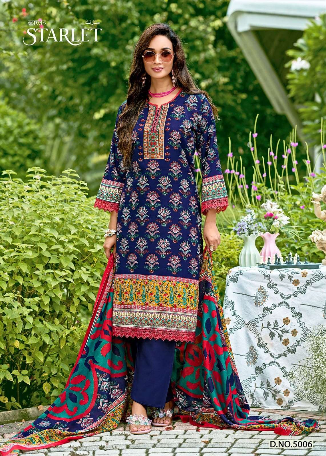 Ganesha Starlet Vol-5 Cotton Digital Printed Unstitched Pakistani Suit