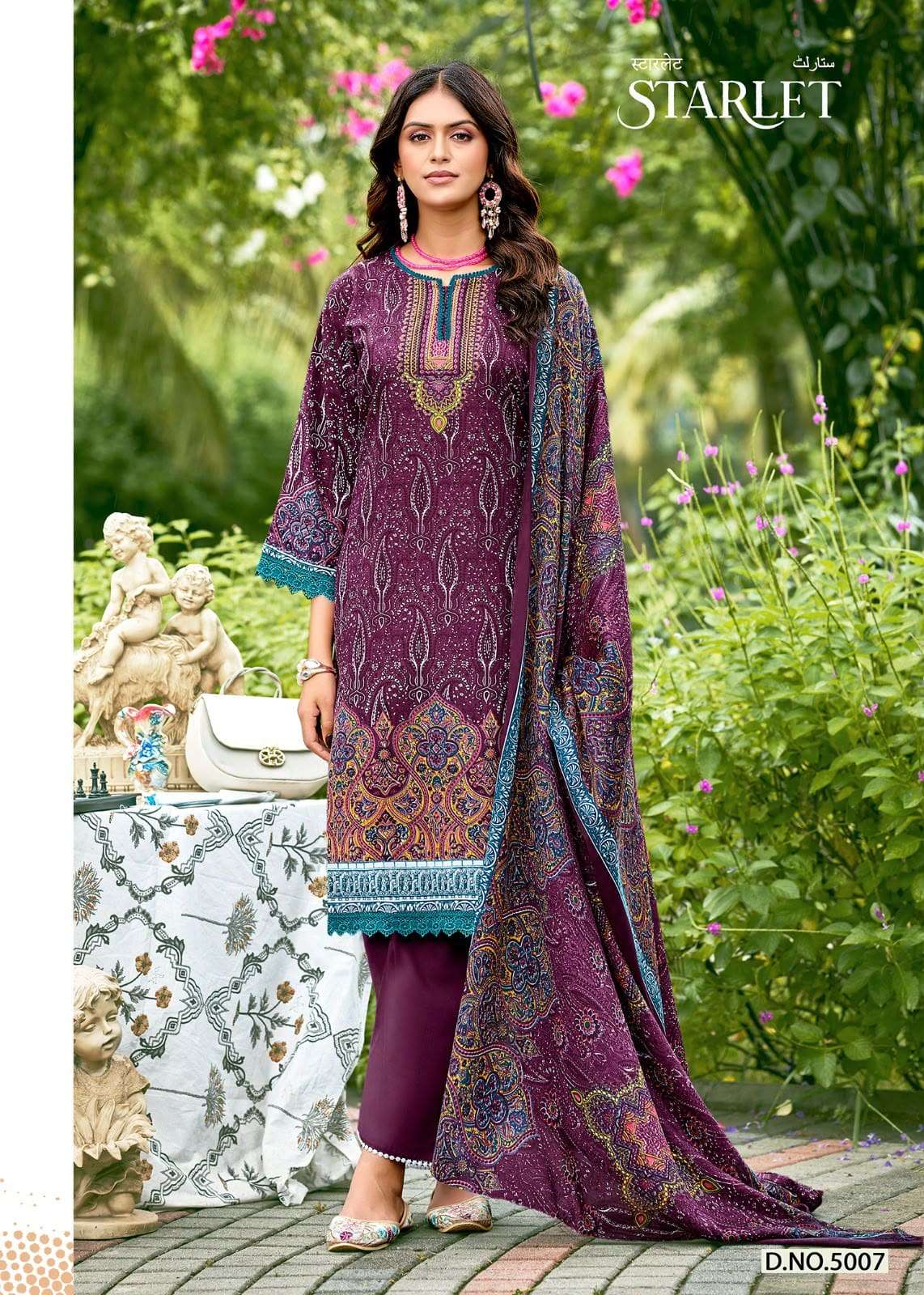 Ganesha Starlet Vol-5 Cotton Digital Printed Unstitched Pakistani Suit