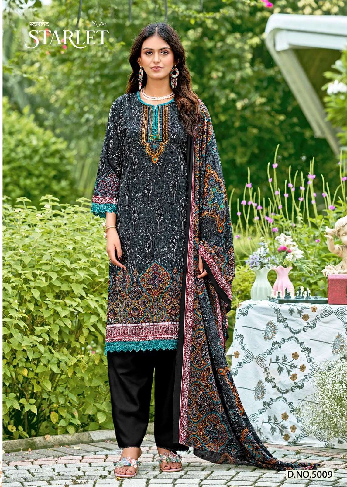 Ganesha Starlet Vol-5 Cotton Digital Printed Unstitched Pakistani Suit