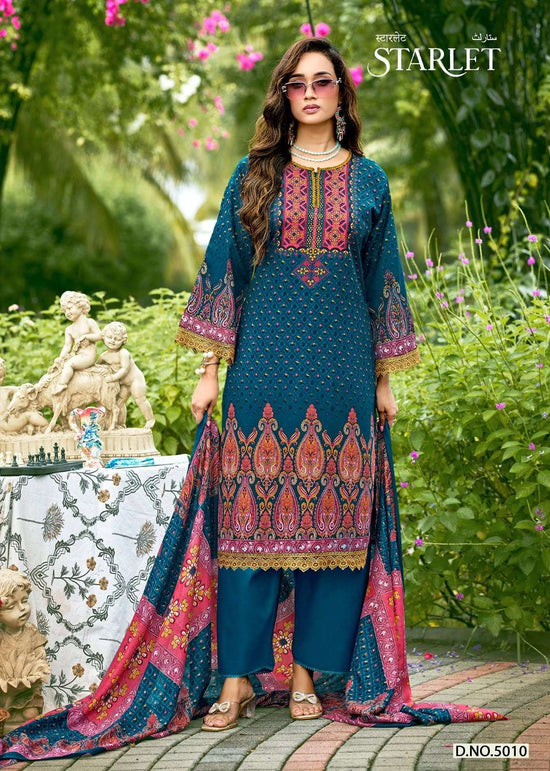 Ganesha Starlet Vol-5 Cotton Digital Printed Unstitched Pakistani Suit