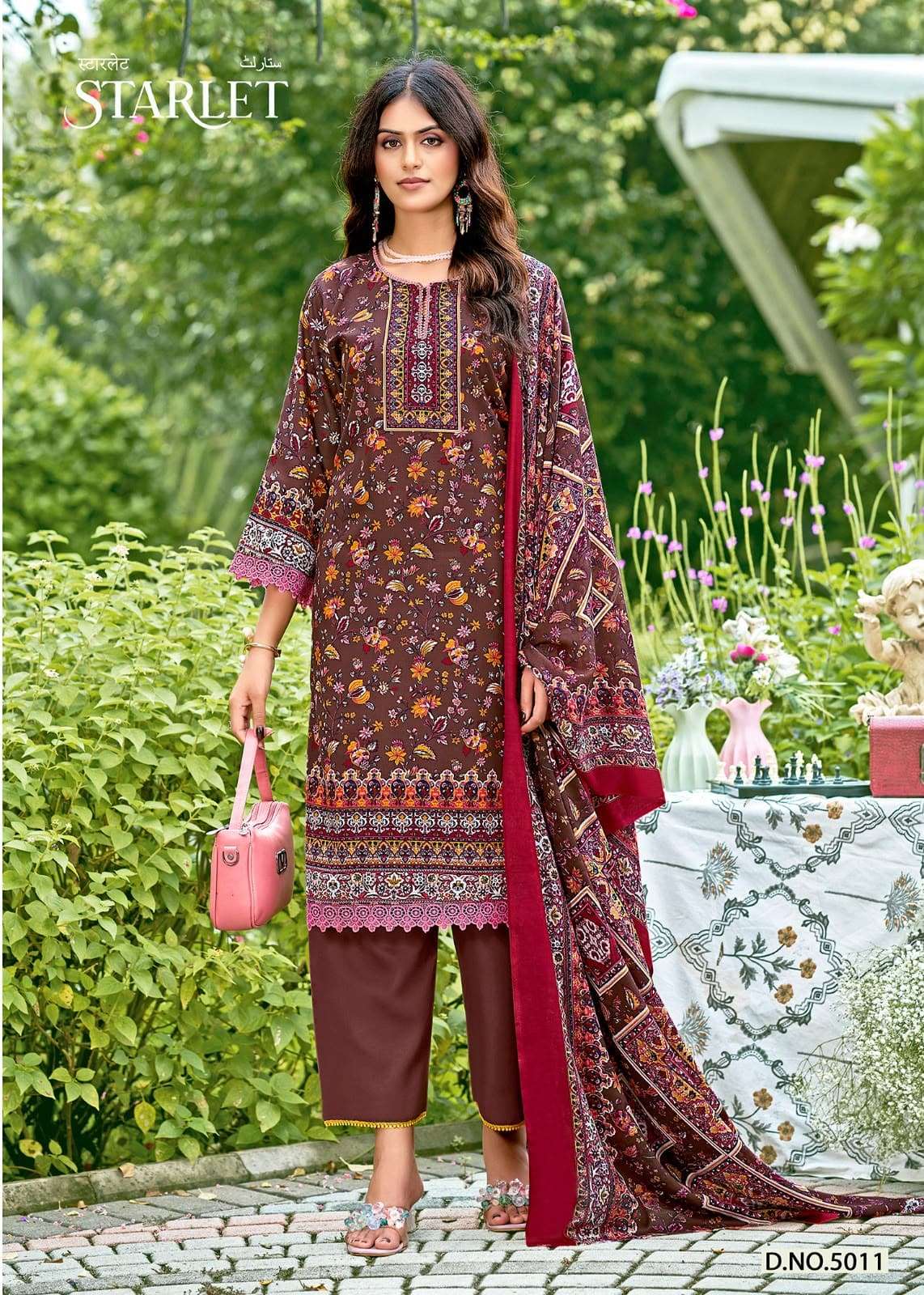 Ganesha Starlet Vol-5 Cotton Digital Printed Unstitched Pakistani Suit