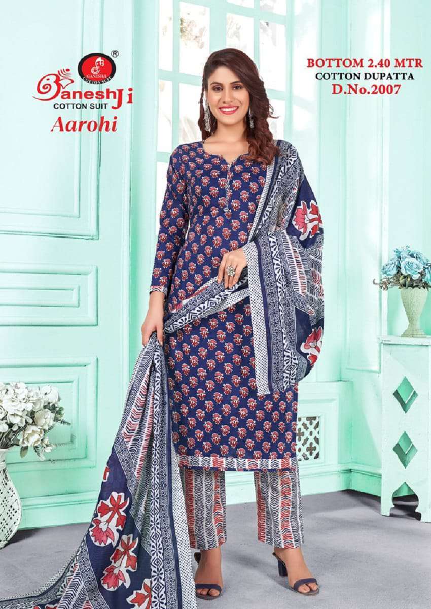Ganeshji Aarohi Vol 2 Indo Cotton Printed Dress Material Wholesale - Amrah Wholesale