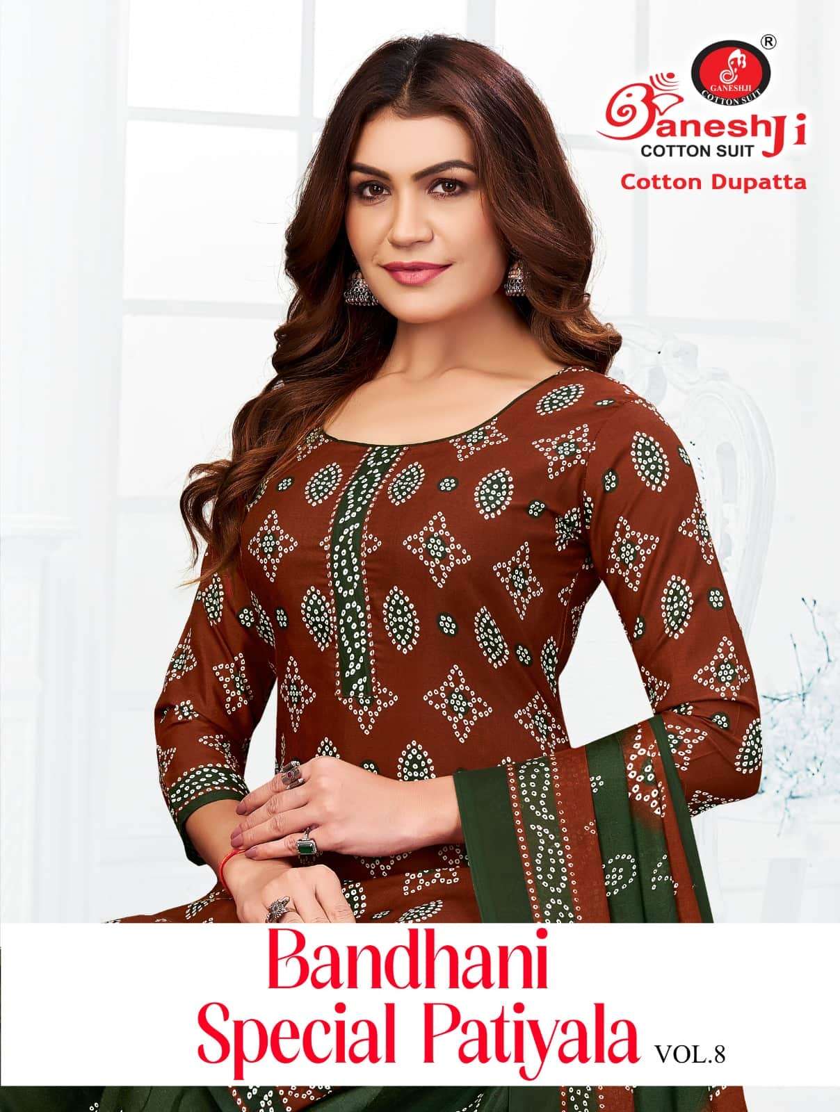 Ganeshji Bandhani Special Patiyala Vol 8 Soft Cotton Dress Material