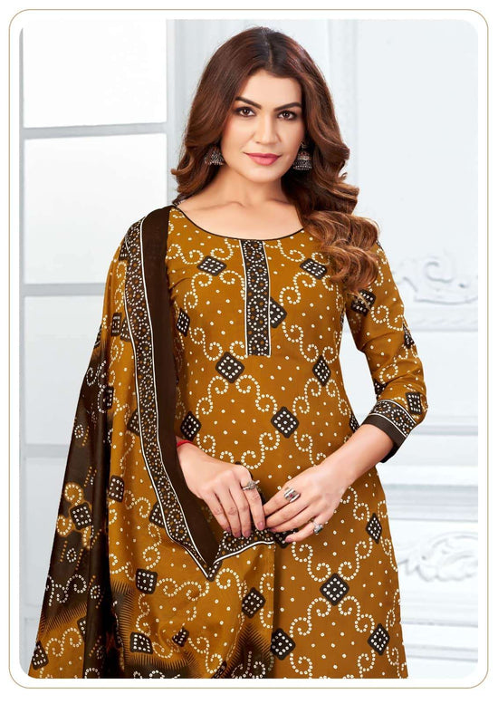 Ganeshji Bandhani Special Patiyala Vol 8 Soft Cotton Dress Material