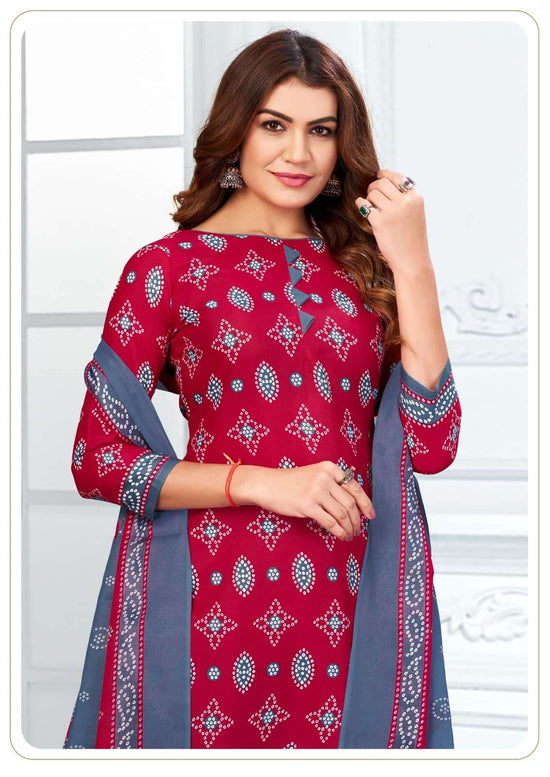 Ganeshji Bandhani Special Patiyala Vol 8 Soft Cotton Dress Material