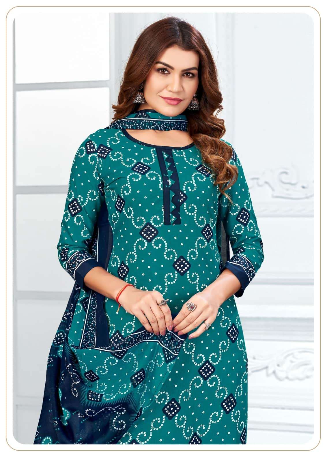 Ganeshji Bandhani Special Patiyala Vol 8 Soft Cotton Dress Material