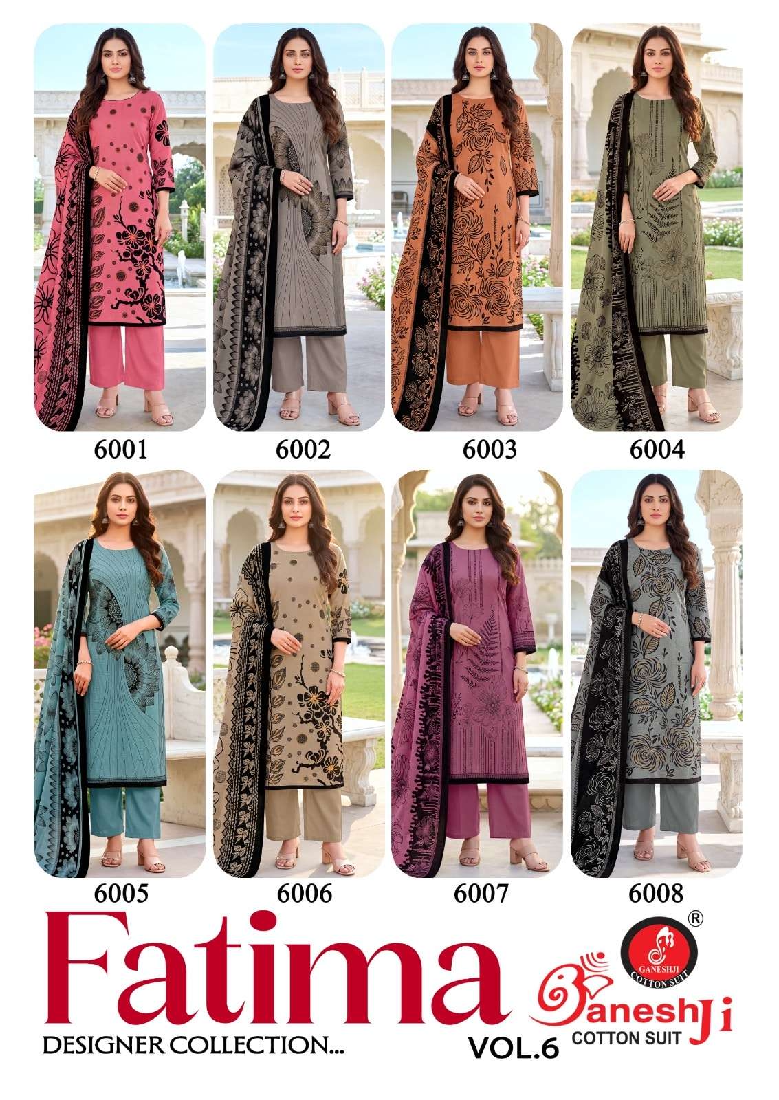 Ganeshji Fatima Vol-6 Cotton Printed Pakistani Suit