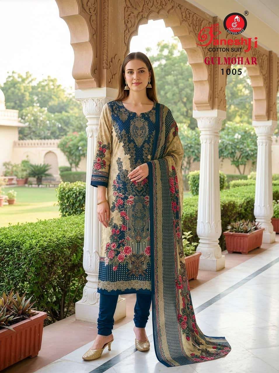 Ganeshji Gulmohar Vol 1 Rayon Pakistani Print Readymade Suit - Amrah Wholesale