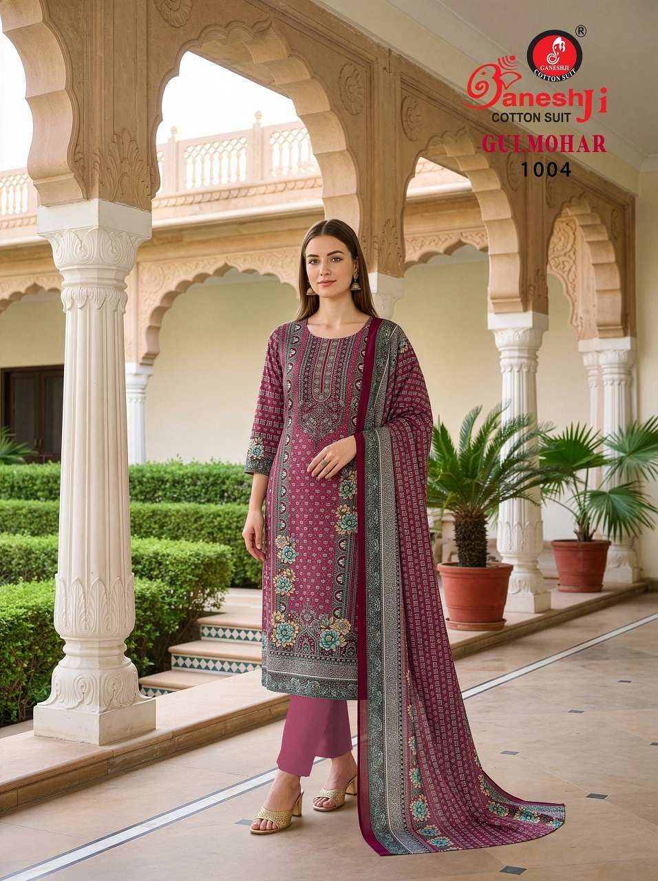 Ganeshji Gulmohar Vol 1 Rayon Pakistani Print Readymade Suit - Amrah Wholesale