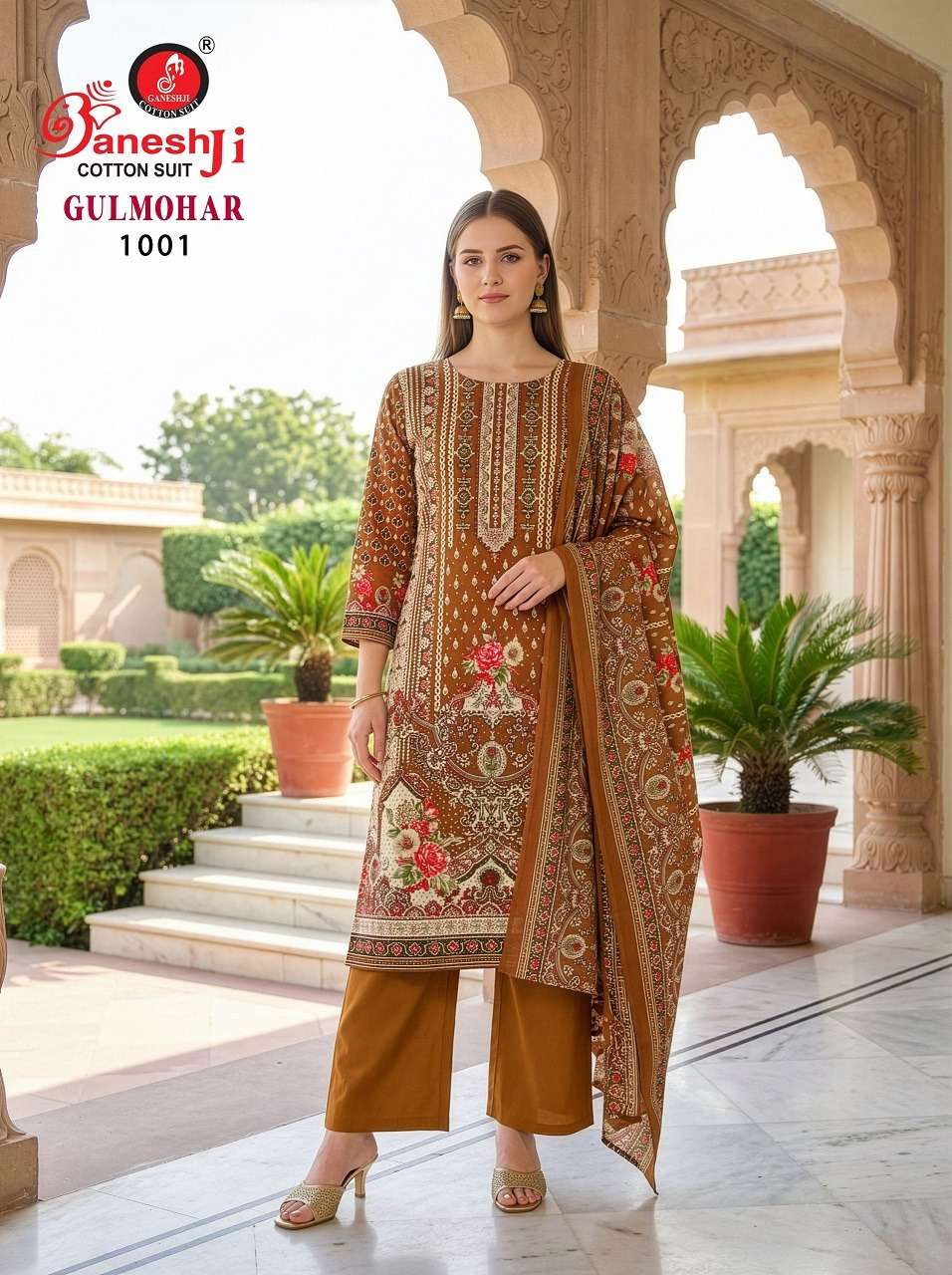 Ganeshji Gulmohar Vol 1 Rayon Pakistani Print Readymade Suit - Amrah Wholesale