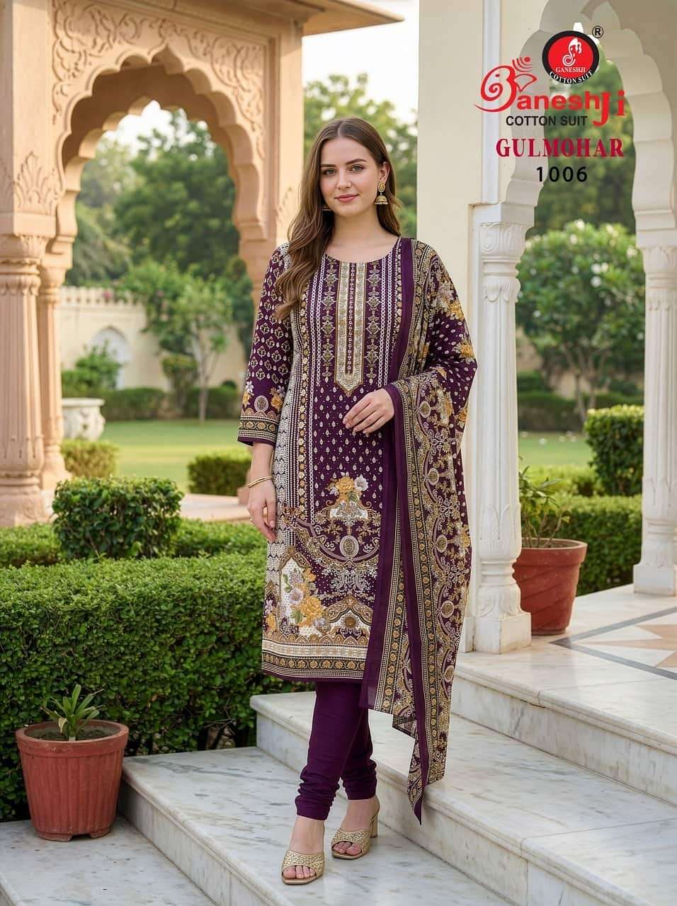 Ganeshji Gulmohar Vol 1 Rayon Pakistani Print Readymade Suit - Amrah Wholesale
