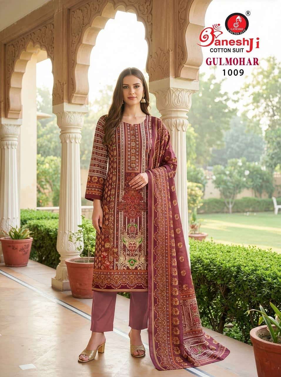 Ganeshji Gulmohar Vol 1 Rayon Pakistani Print Readymade Suit - Amrah Wholesale