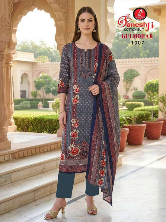 Ganeshji Gulmohar Vol 1 Rayon Pakistani Print Readymade Suit - Amrah Wholesale