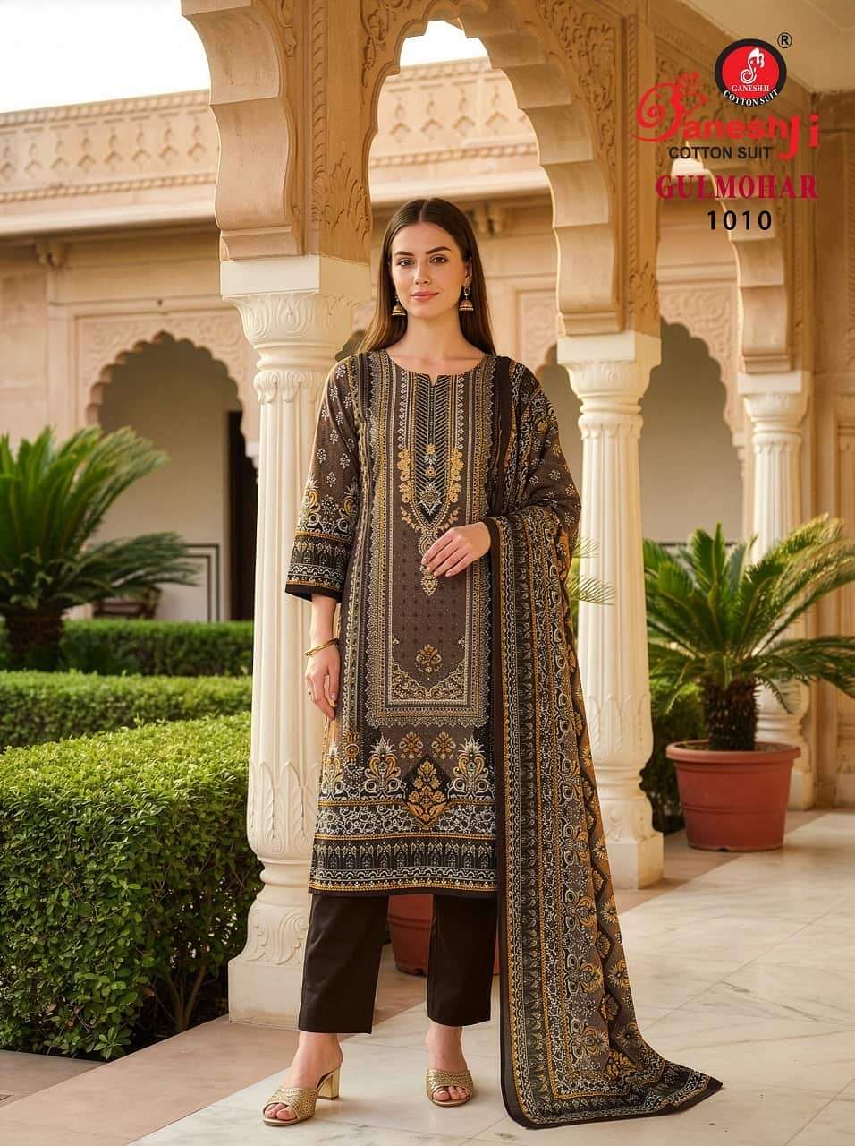 Ganeshji Gulmohar Vol 1 Rayon Pakistani Print Readymade Suit - Amrah Wholesale