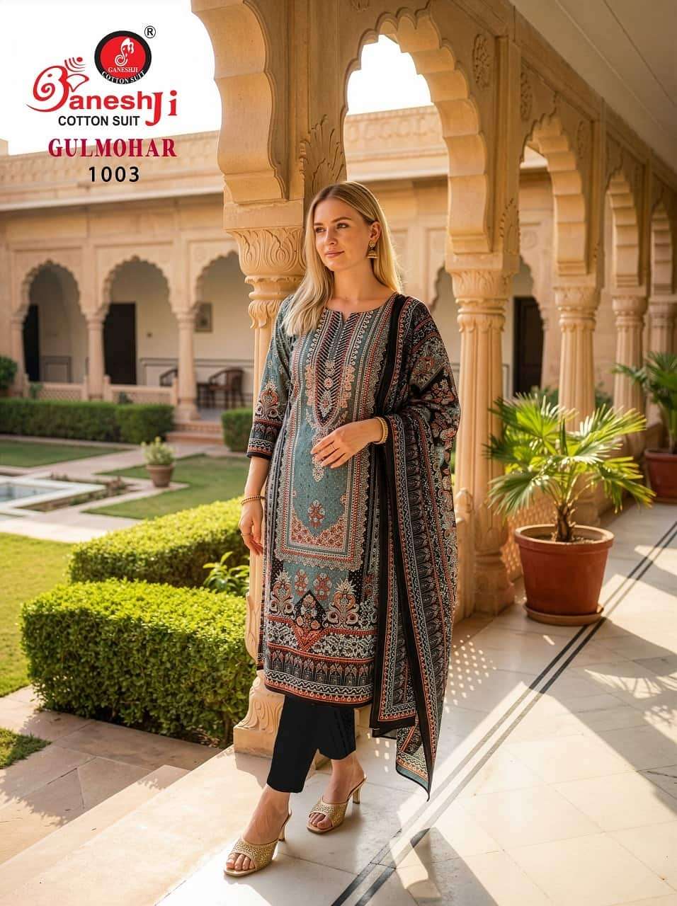 Ganeshji Gulmohar Vol 1 Rayon Pakistani Print Readymade Suit - Amrah Wholesale