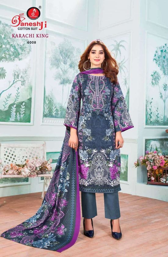 Ganeshji Karachi King Vol 6 Pure Cotton Pakistani Suit - Amrah Wholesale