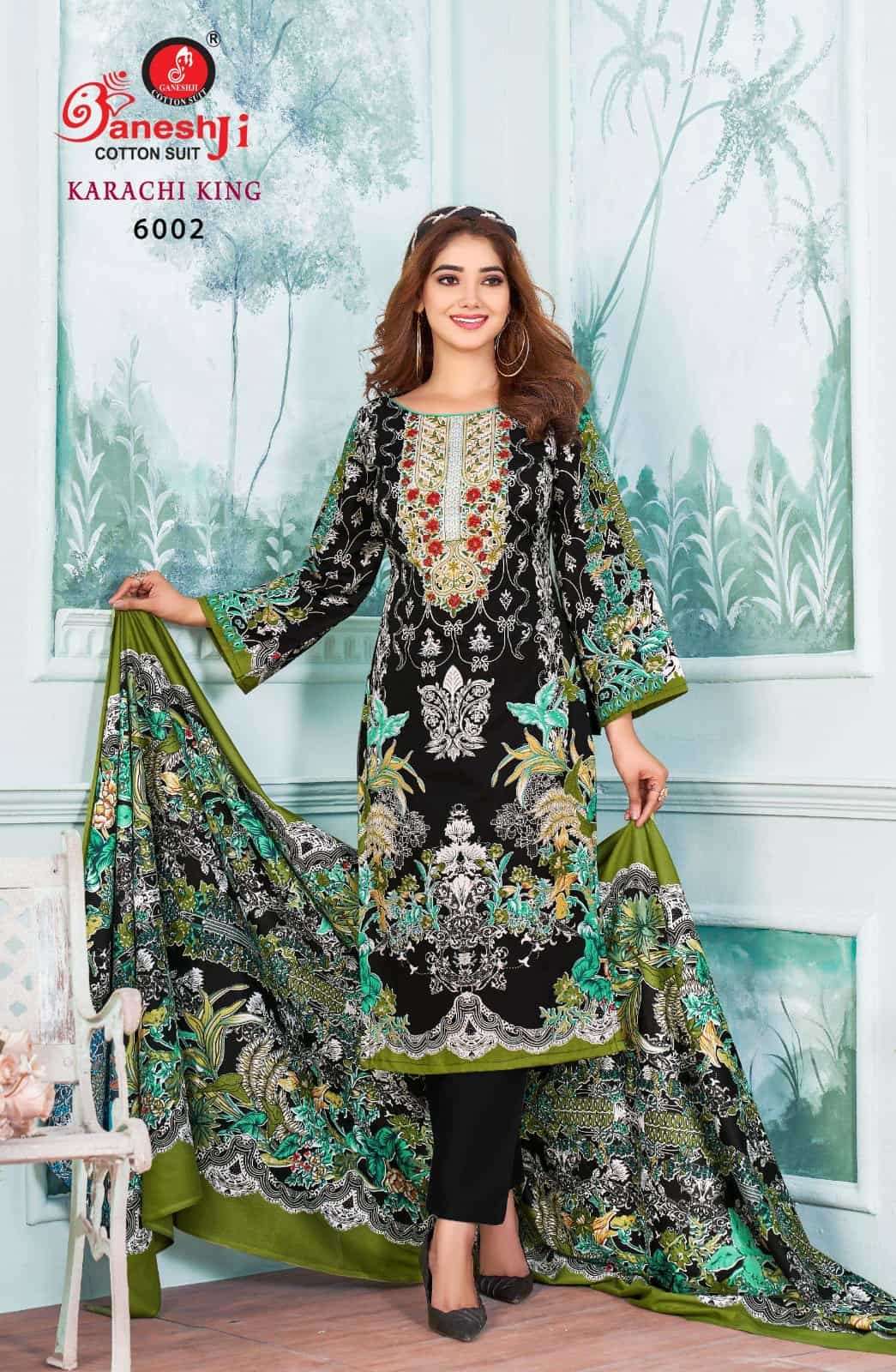 Ganeshji Karachi King Vol 6 Pure Cotton Pakistani Suit - Amrah Wholesale