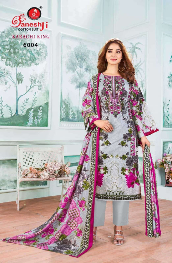 Ganeshji Karachi King Vol 6 Pure Cotton Pakistani Suit - Amrah Wholesale