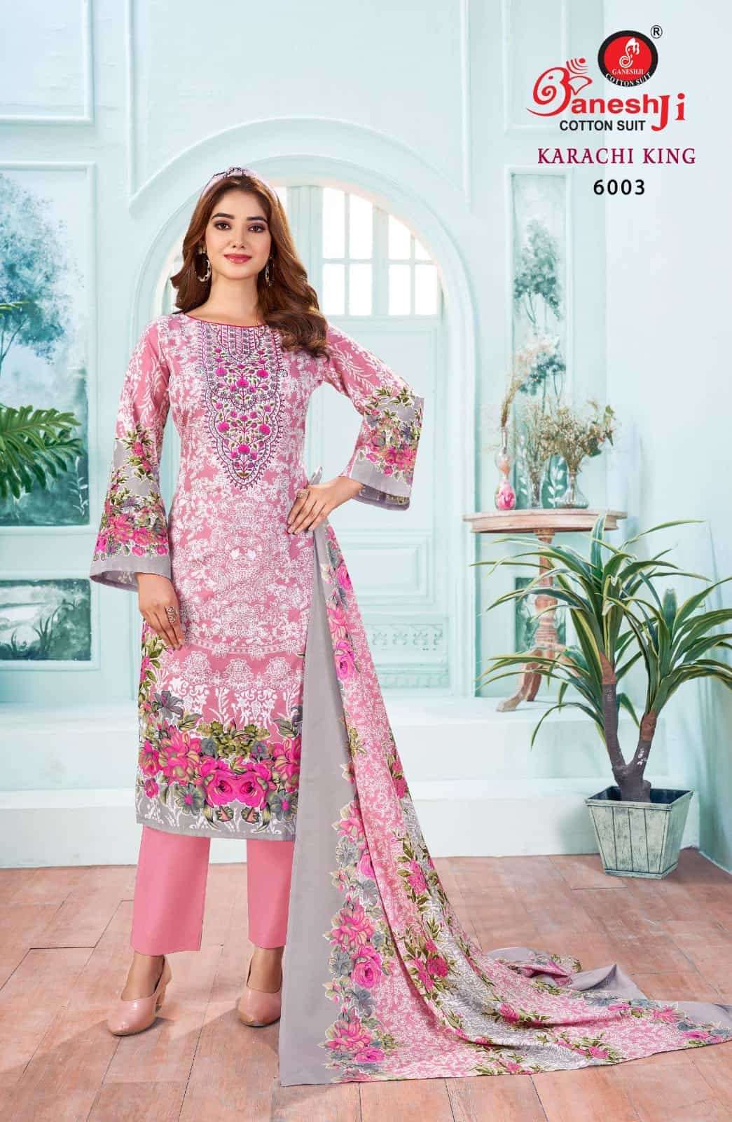 Ganeshji Karachi King Vol 6 Pure Cotton Pakistani Suit - Amrah Wholesale