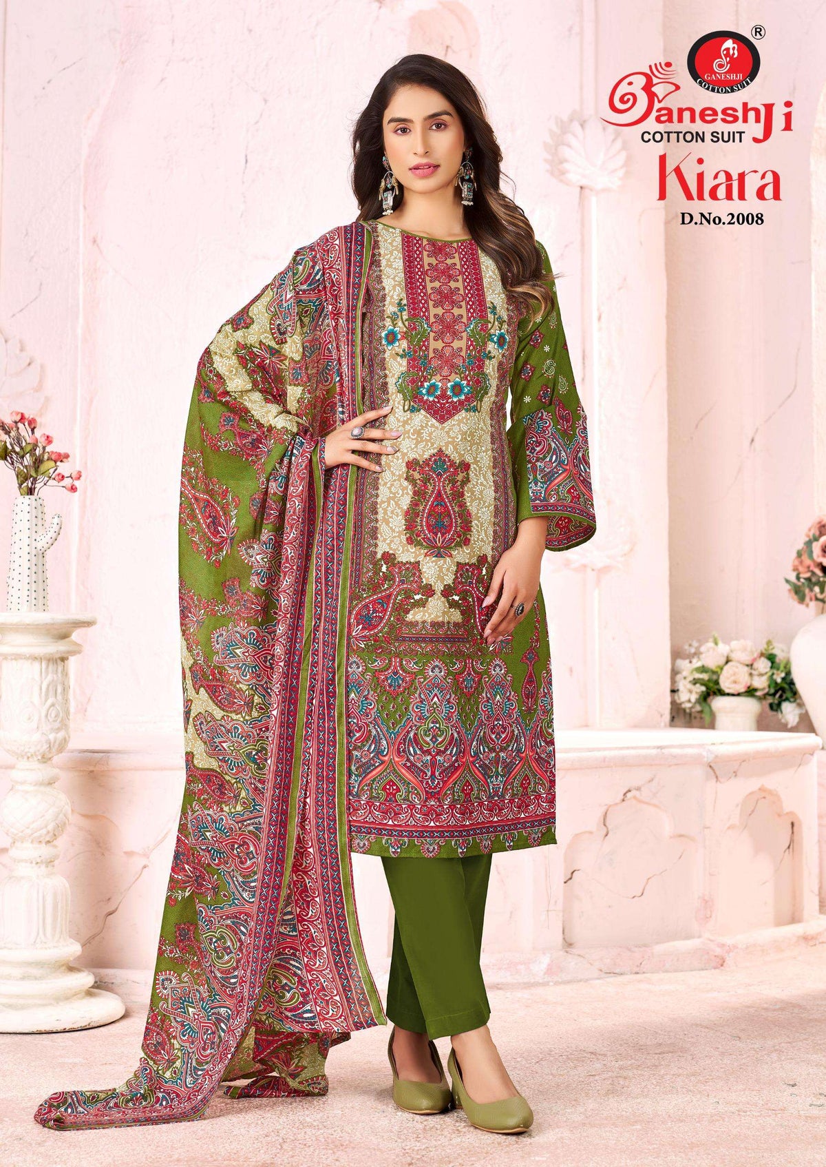 Ganeshji Cotton Suit Kiara Vol 2 Cotton Printed Karachi Dress Material