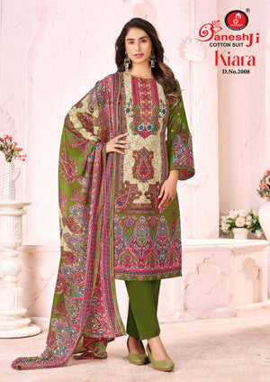 Ganeshji Cotton Suit Kiara Vol 2 Cotton Printed Karachi Dress Material
