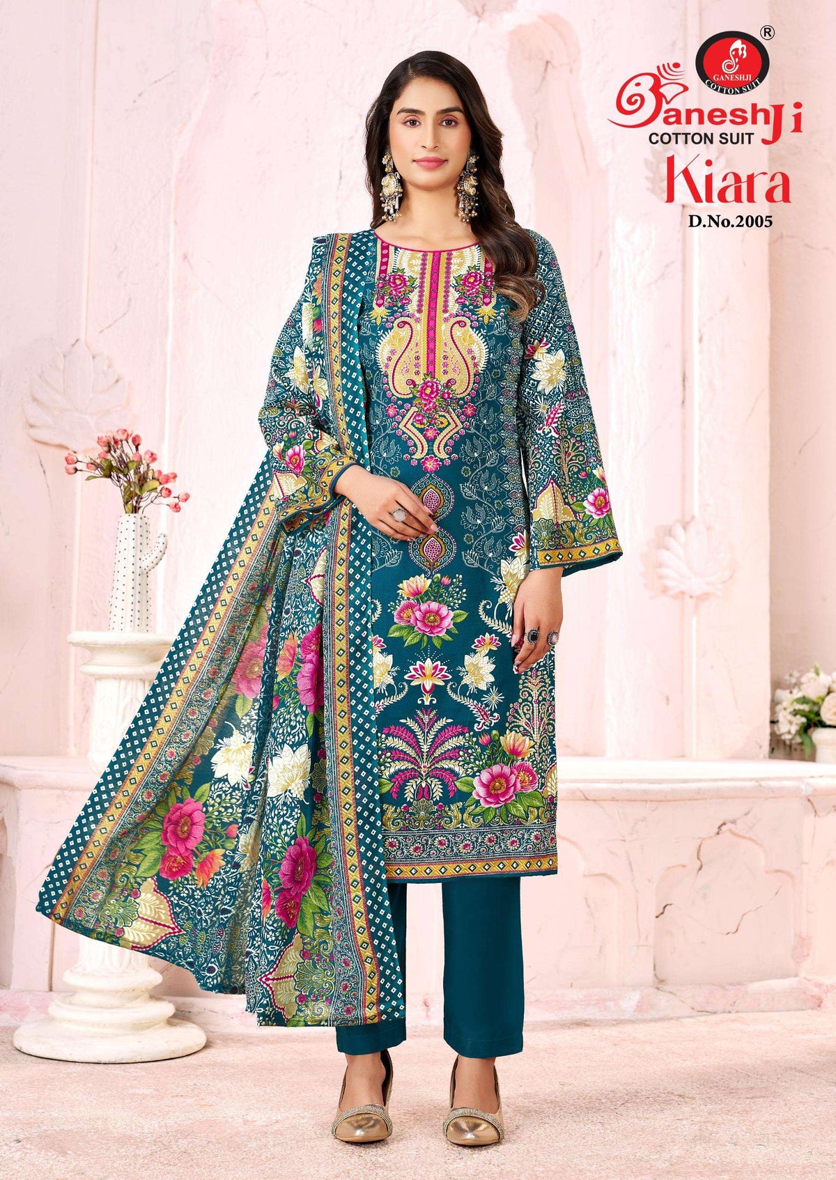 Ganeshji Cotton Suit Kiara Vol 2 Cotton Printed Karachi Dress Material