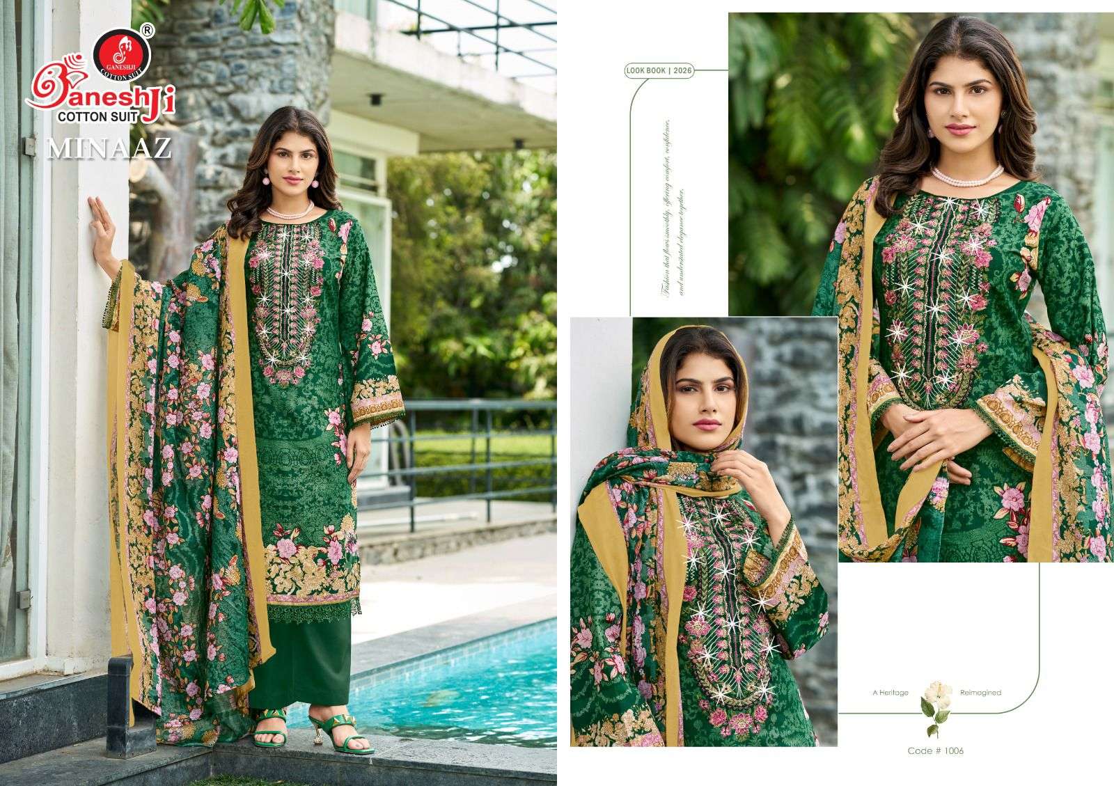 Ganeshji Minaaz Vol-1 Pakistani Suit Wholesale Catalogue