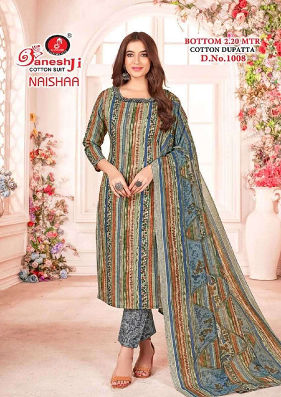Ganeshji Naishaa Vol 1 Indo Cotton Printed Dress Material Wholesale - Amrah Wholesale