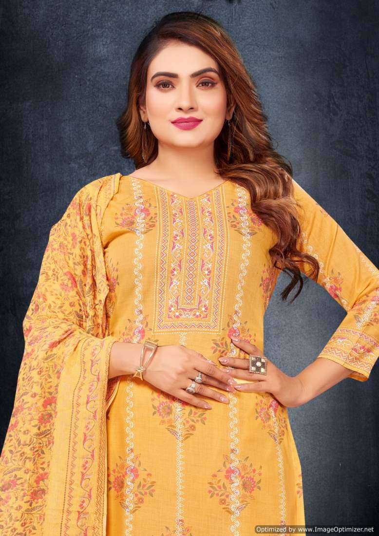 Ganeshji Nakashi Vol 1 Indo Cotton Printed Dress Material Wholesale - Amrah Wholesale
