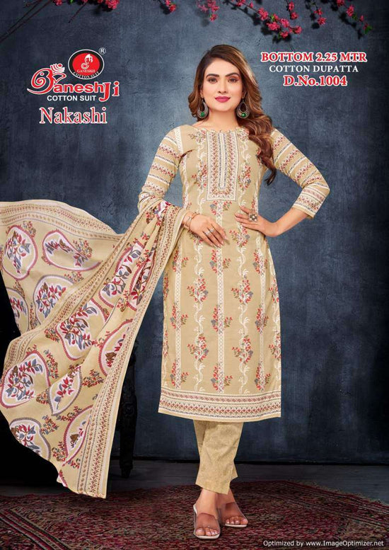 Ganeshji Nakashi Vol 1 Indo Cotton Printed Dress Material Wholesale - Amrah Wholesale