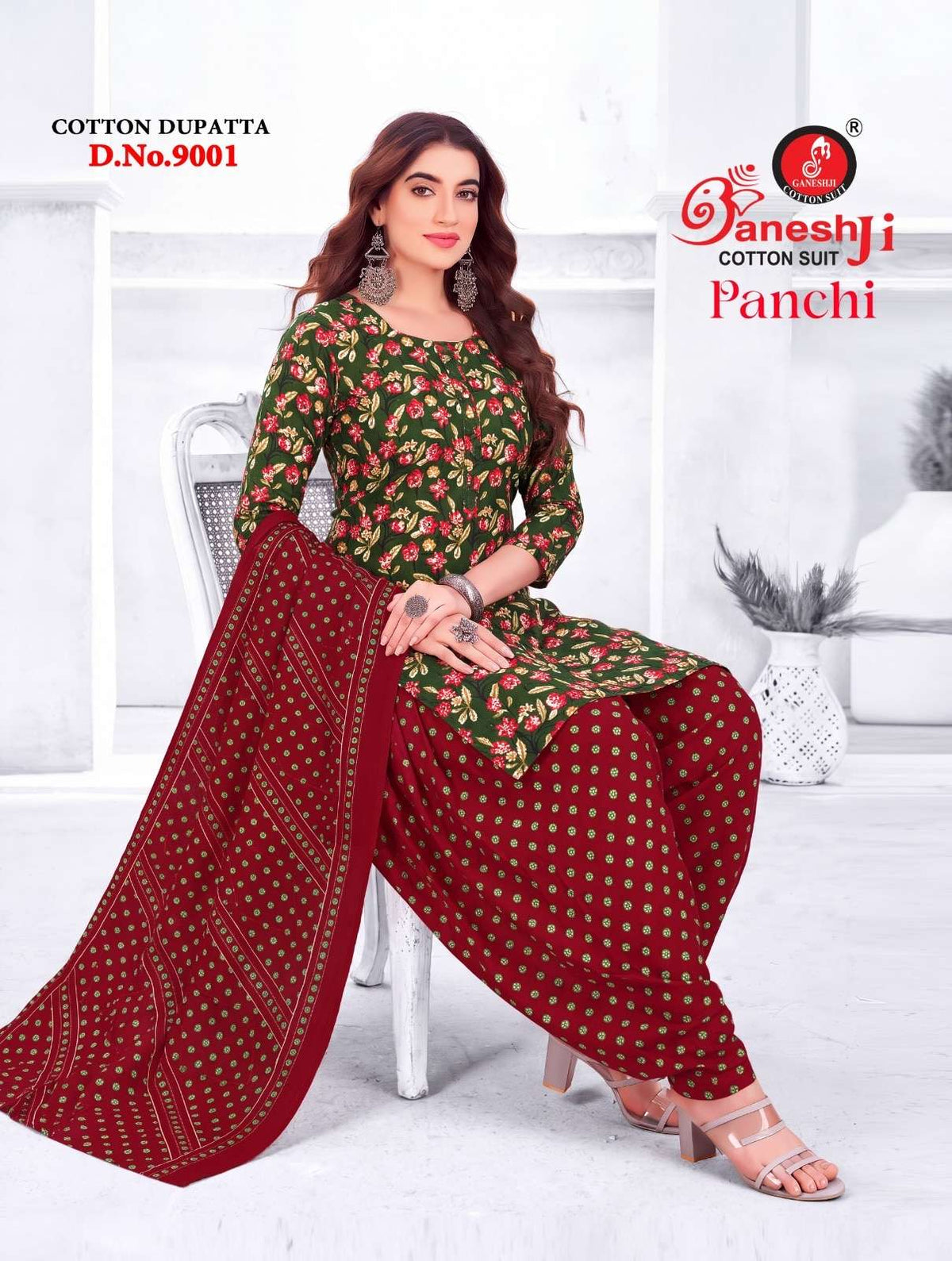 GANESHJI PANCHI VOL-9 Cotton Printed Punjabi Dress Material