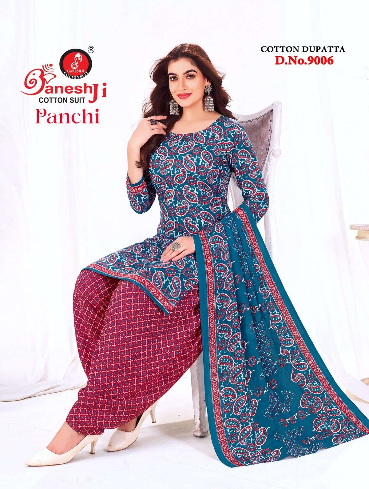 GANESHJI PANCHI VOL-9 Cotton Printed Punjabi Dress Material