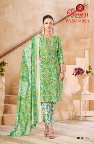 Ganeshji Pashmina Vol-1 Cotton Printed Pakistani Suit