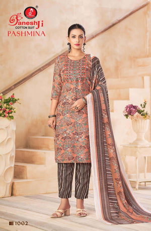 Ganeshji Pashmina Vol-1 Cotton Printed Pakistani Suit