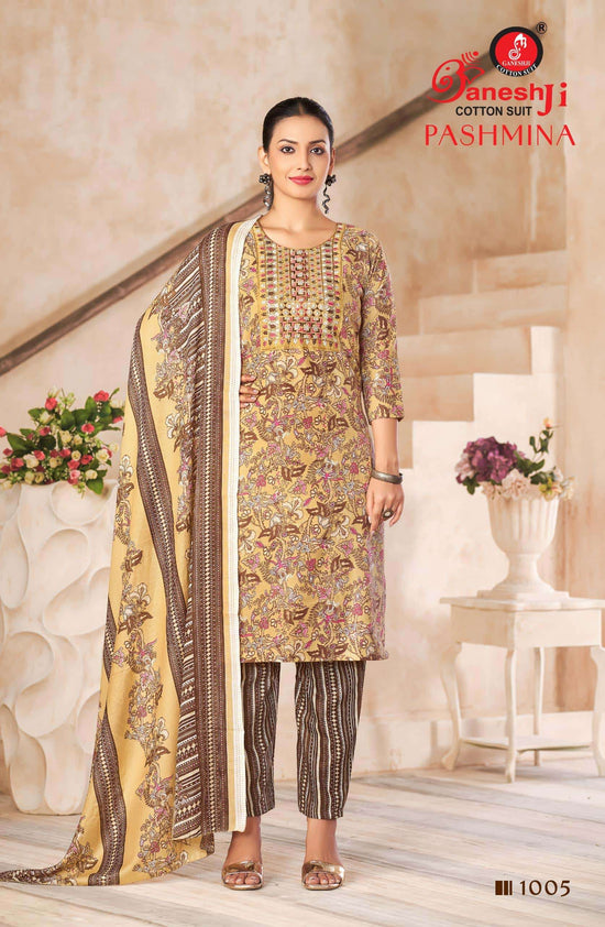 Ganeshji Pashmina Vol-1 Cotton Printed Pakistani Suit