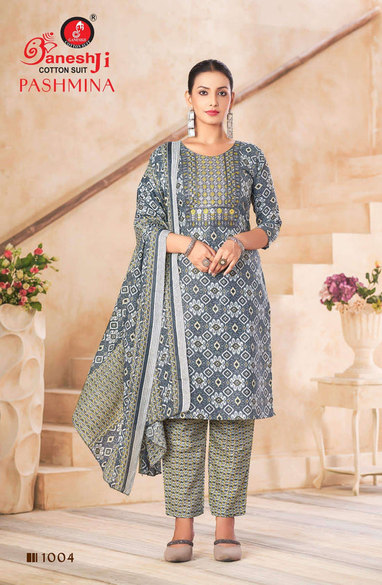 Ganeshji Pashmina Vol-1 Cotton Printed Pakistani Suit