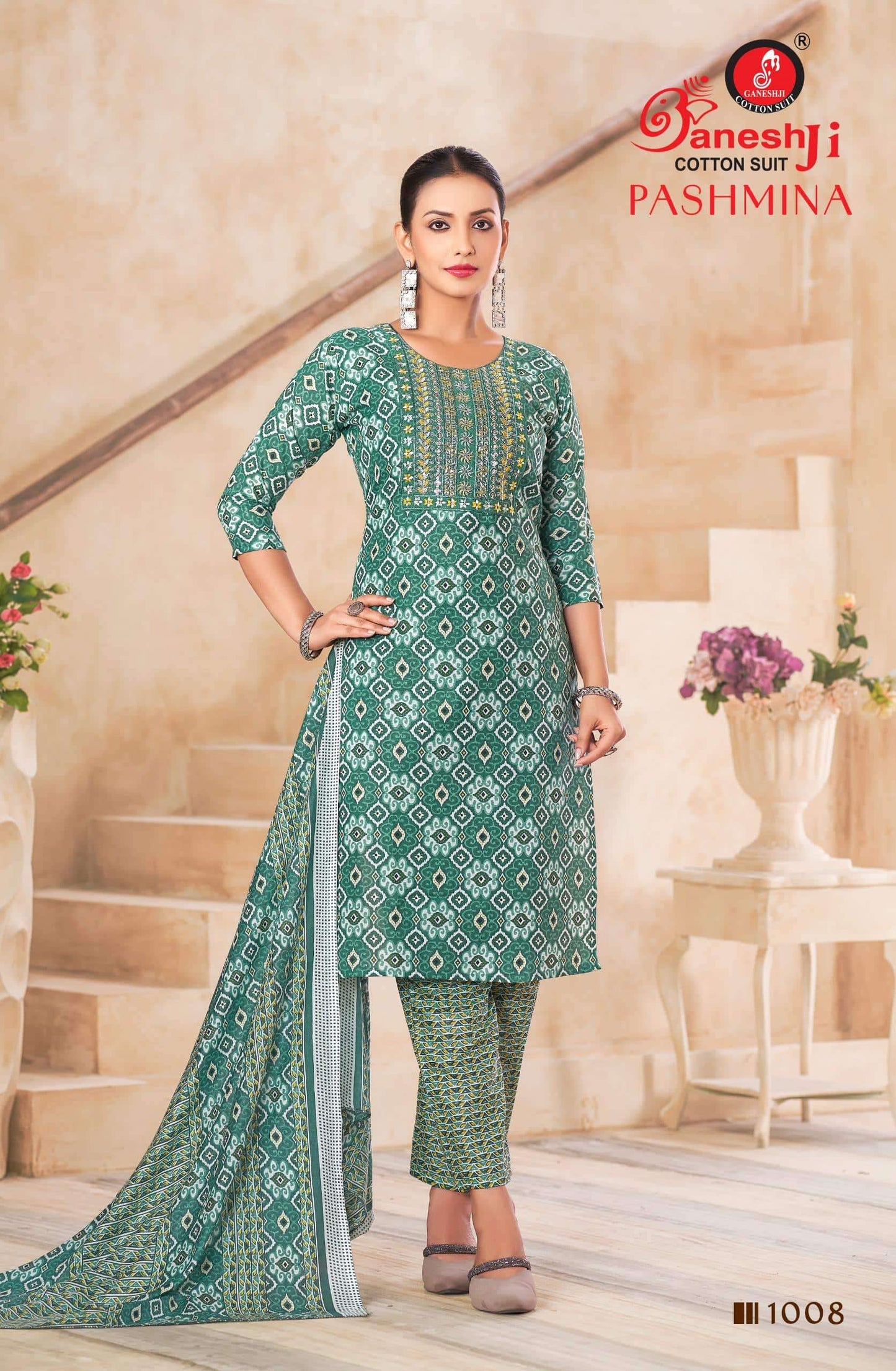 Ganeshji Pashmina Vol-1 Cotton Printed Pakistani Suit