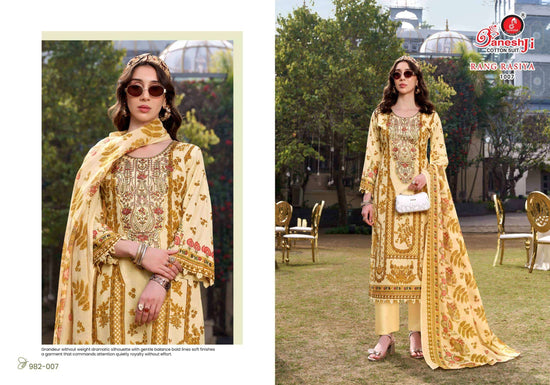 Ganeshji Rang Rasiya Vol 1 Cotton Embroidered Dress Material