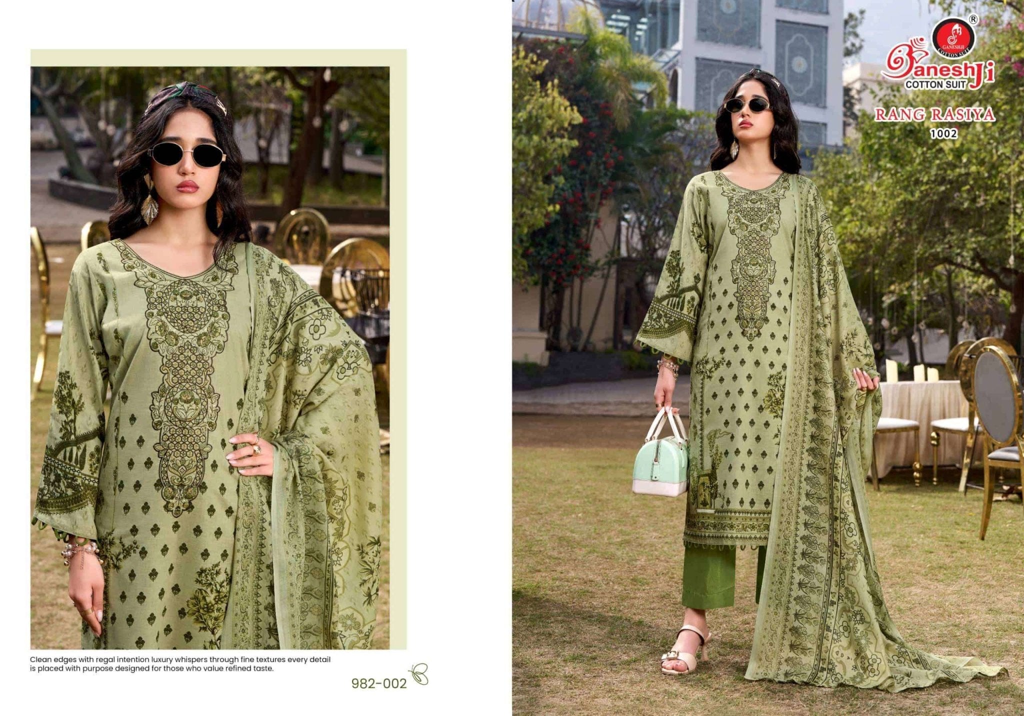 Ganeshji Rang Rasiya Vol 1 Cotton Embroidered Dress Material - Amrah Wholesale
