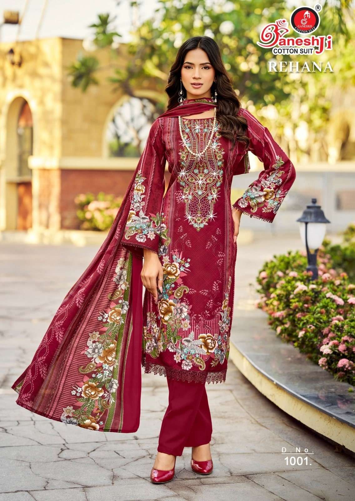 GANESHJI REHANA VOL - 01 Cotton Printed Pakistani Suit - Amrah Wholesale