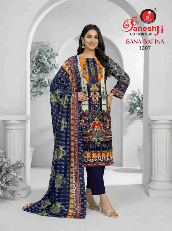Ganeshji Sana Safina Vol 1 Pakistani Print Cotton Dress Material - Amrah Wholesale