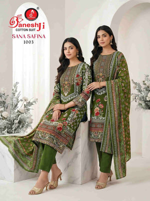 Ganeshji Sana Safina Vol 1 Pakistani Print Cotton Dress Material - Amrah Wholesale