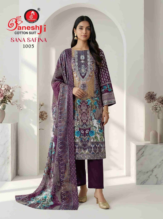 Ganeshji Sana Safina Vol 1 Pakistani Print Cotton Dress Material - Amrah Wholesale